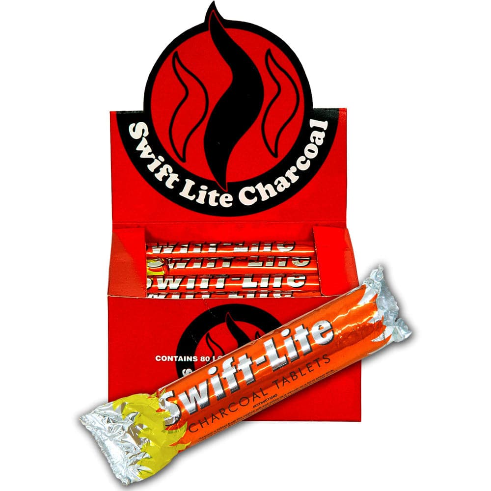 Charcoal Briquettes 40 mm Swift Lite, 10 Disk Pack