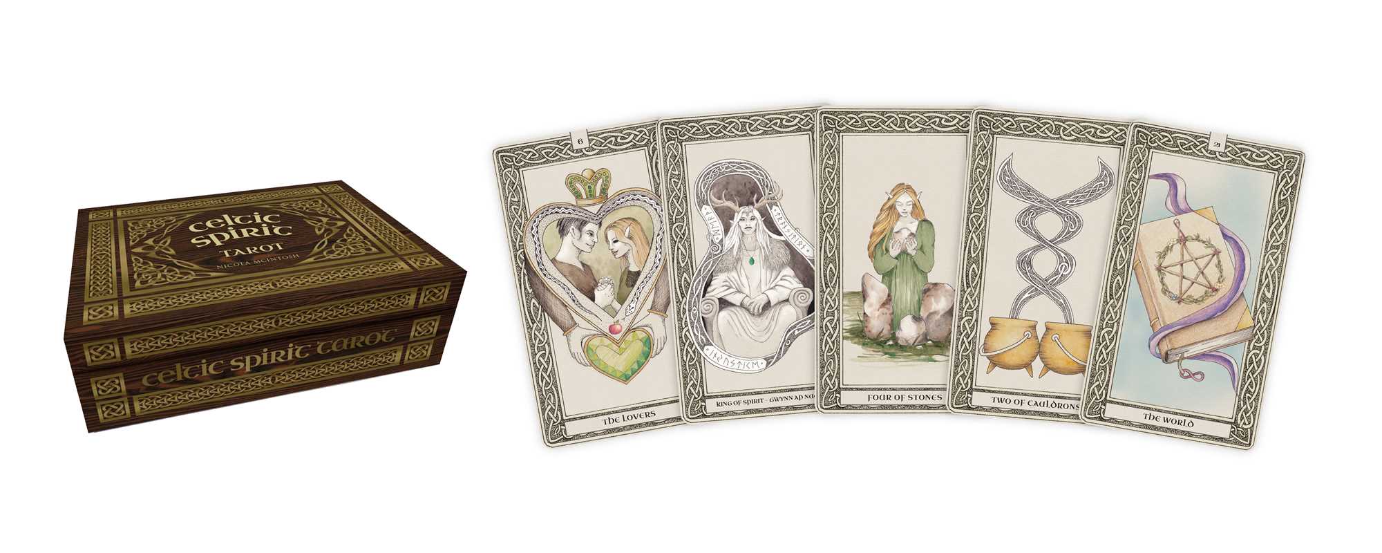 Celtic Spirit Tarot by Nicola McIntosh: Flashcards; 128 pages / English