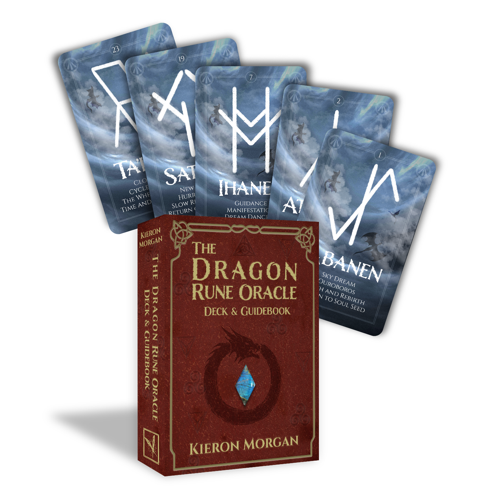 The Dragon Rune Oracle: (28 Cards &amp; 80-Page Guidebook)