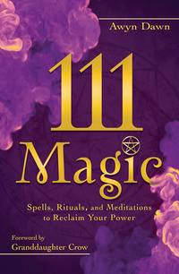 Book cover of &#39;111 Magic&#39; with purple and gold design