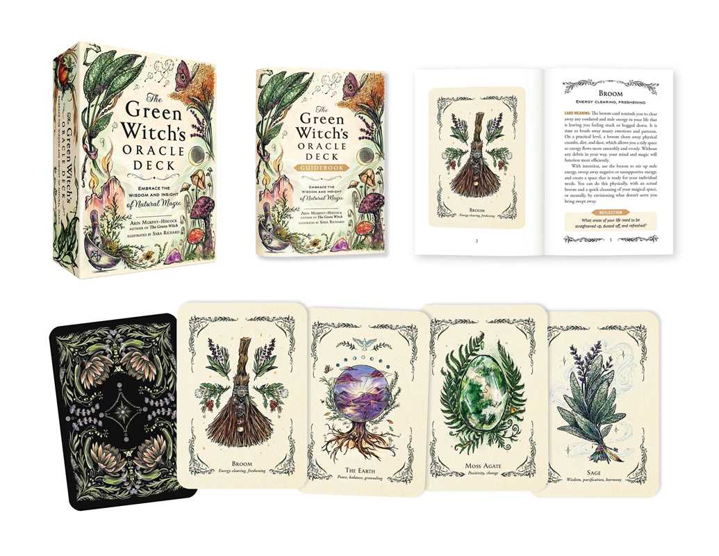 Green Witch's Oracle Deck by Arin Murphy-Hiscock: Flashcards; 100 pages / English