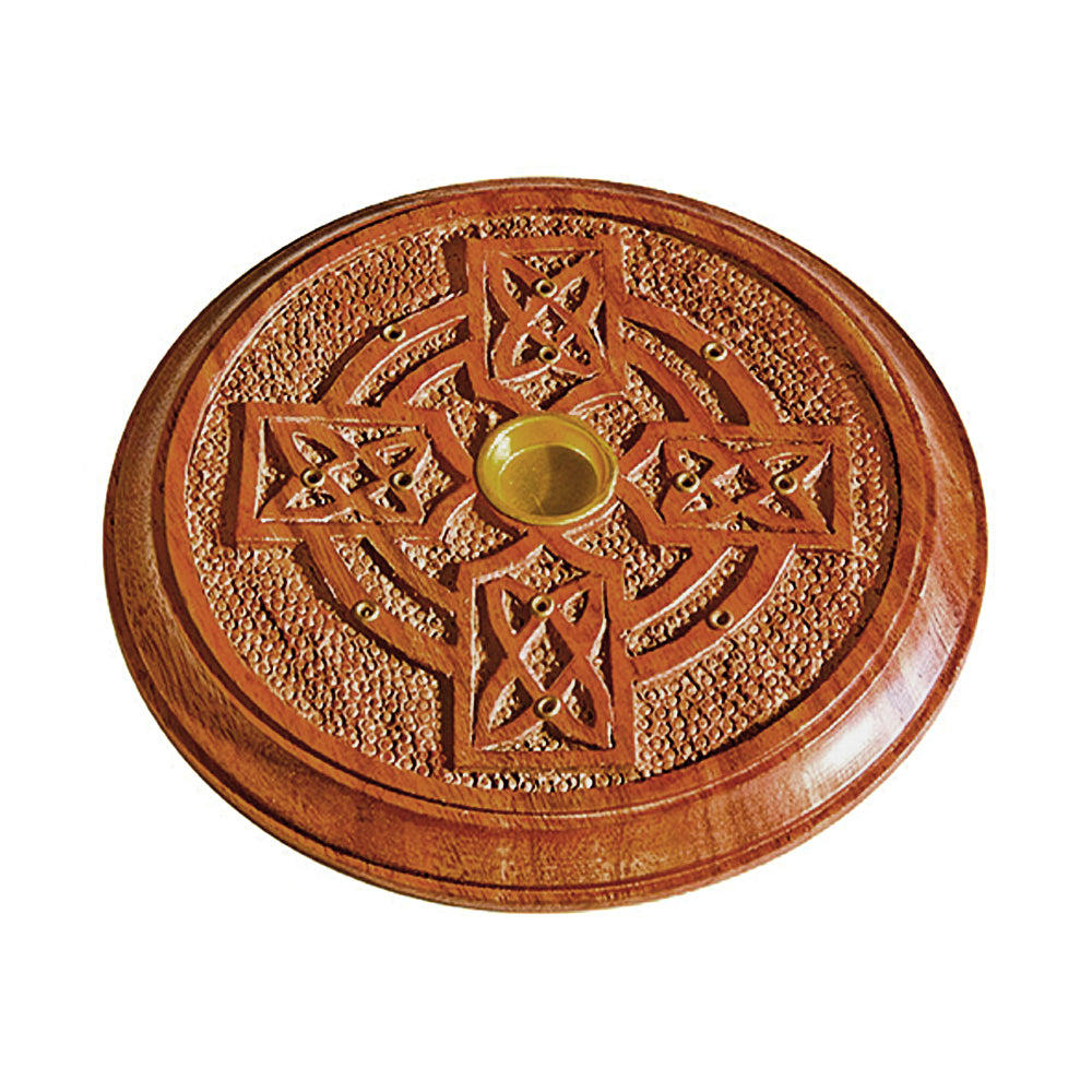 Celtic Cross Wooden Burner 5&quot;