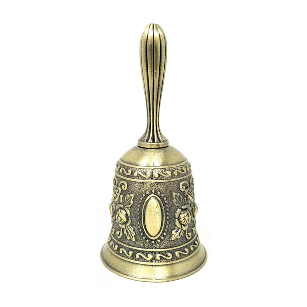 Floral Design Altar Bell - Bronze 4.5"