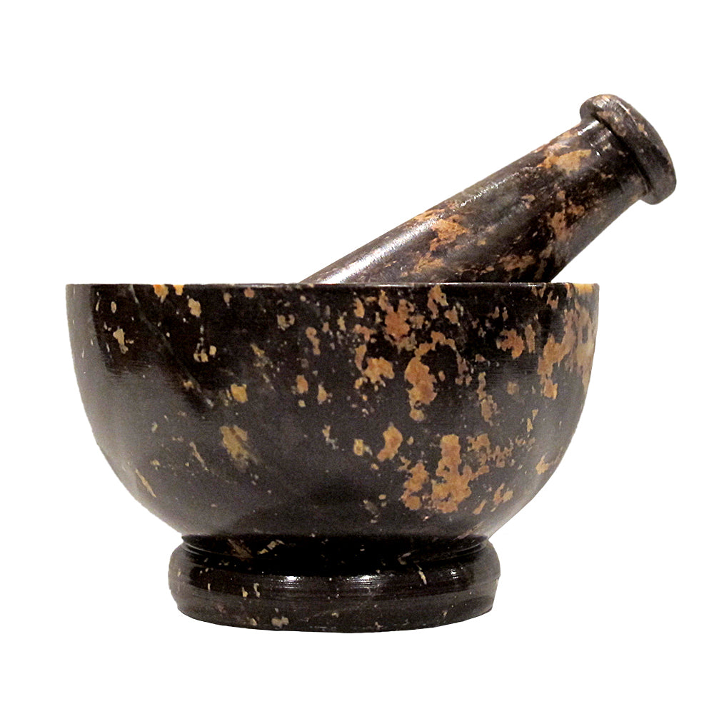 Mortar &amp; Pestle - Dark Natural