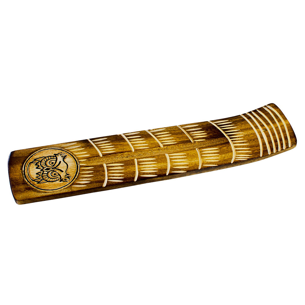 Engraved Wood Owl Ash Catcher