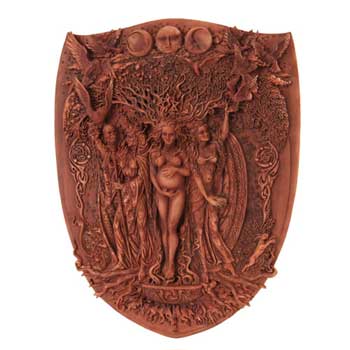 Triple Goddess, Mother, Maiden, Crone Wall Plaque