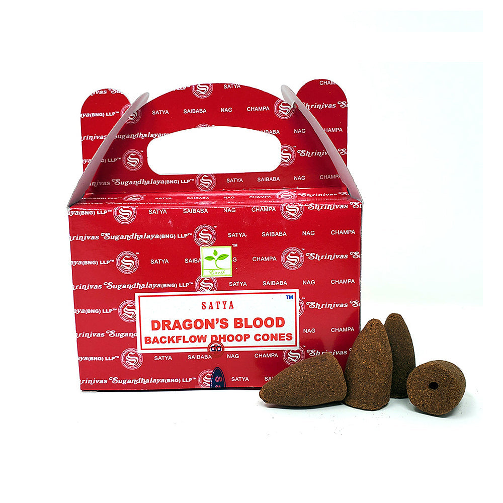Satya Dragon&#39;s Blood Dhoop Backflow Cones
