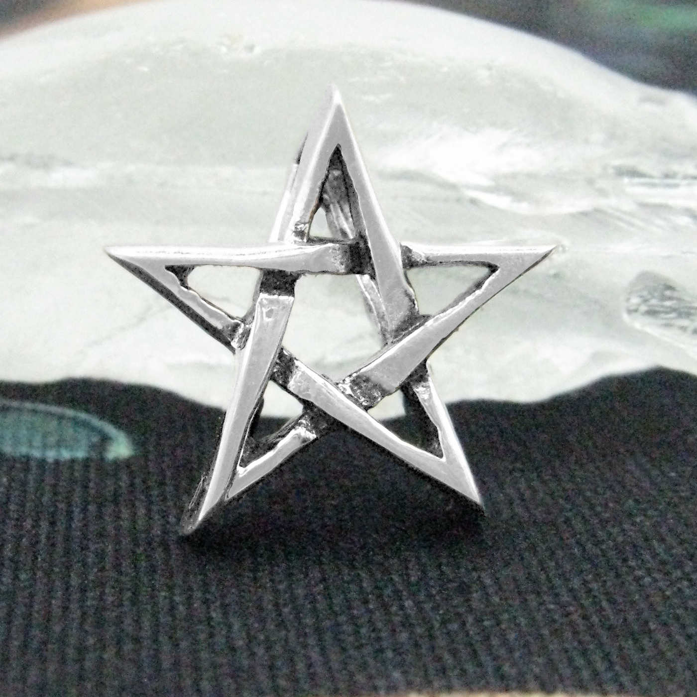 Tiny Pentagram Pendant Handmade - 925 Sterling Silver