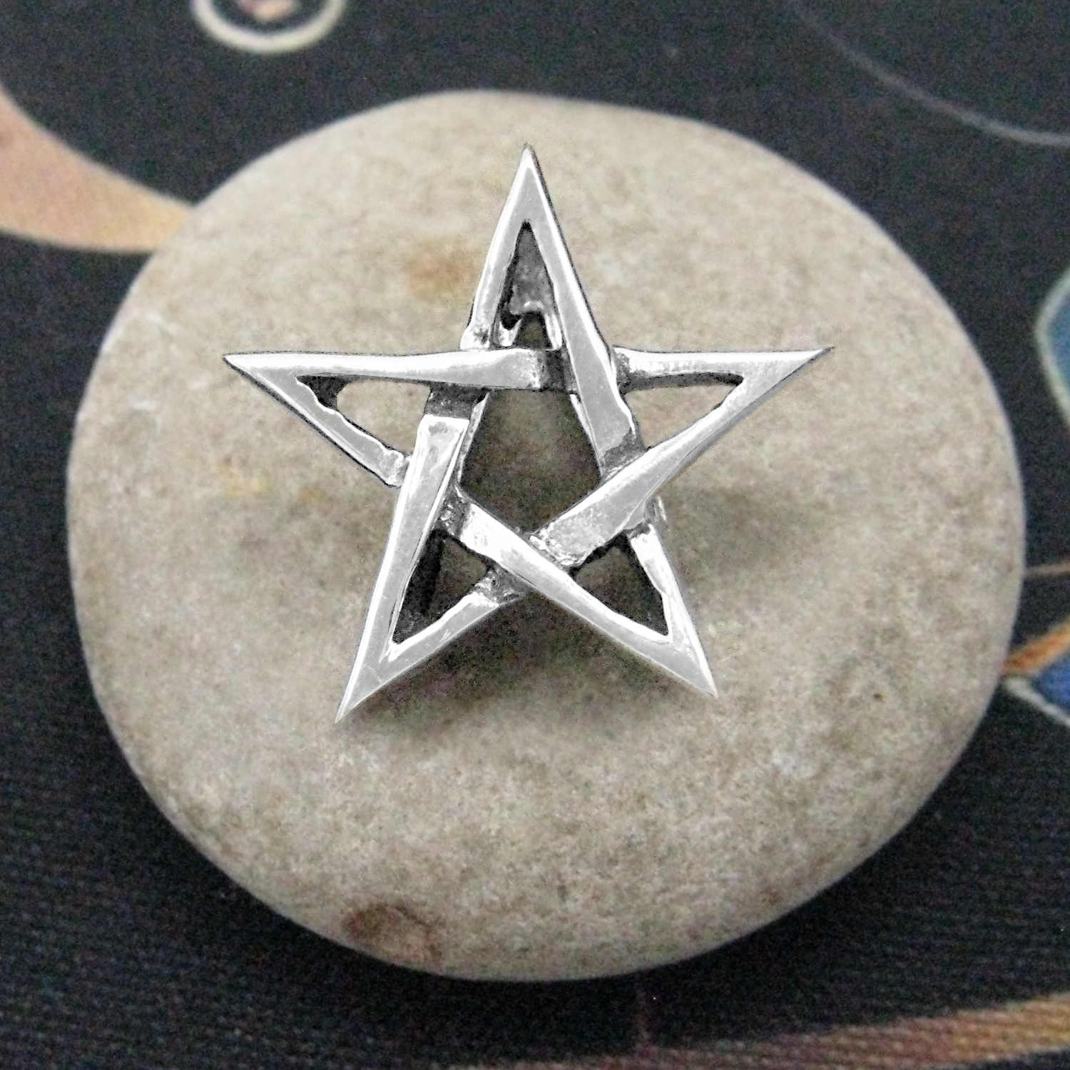 Tiny Pentagram Pendant Handmade - 925 Sterling Silver