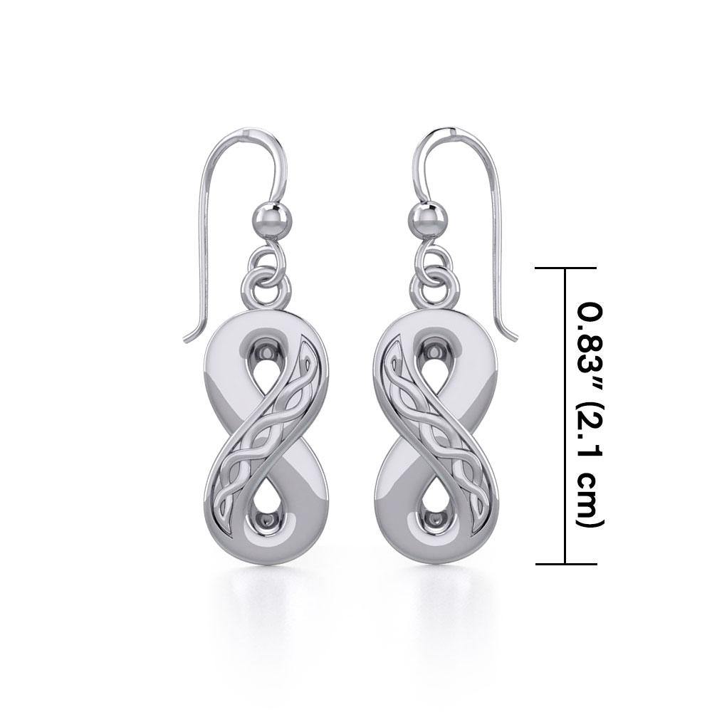 Celtic Infinity Silver Earrings TER1108