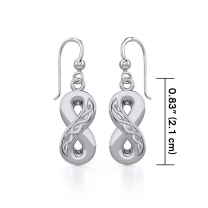 Celtic Infinity Silver Earrings TER1108