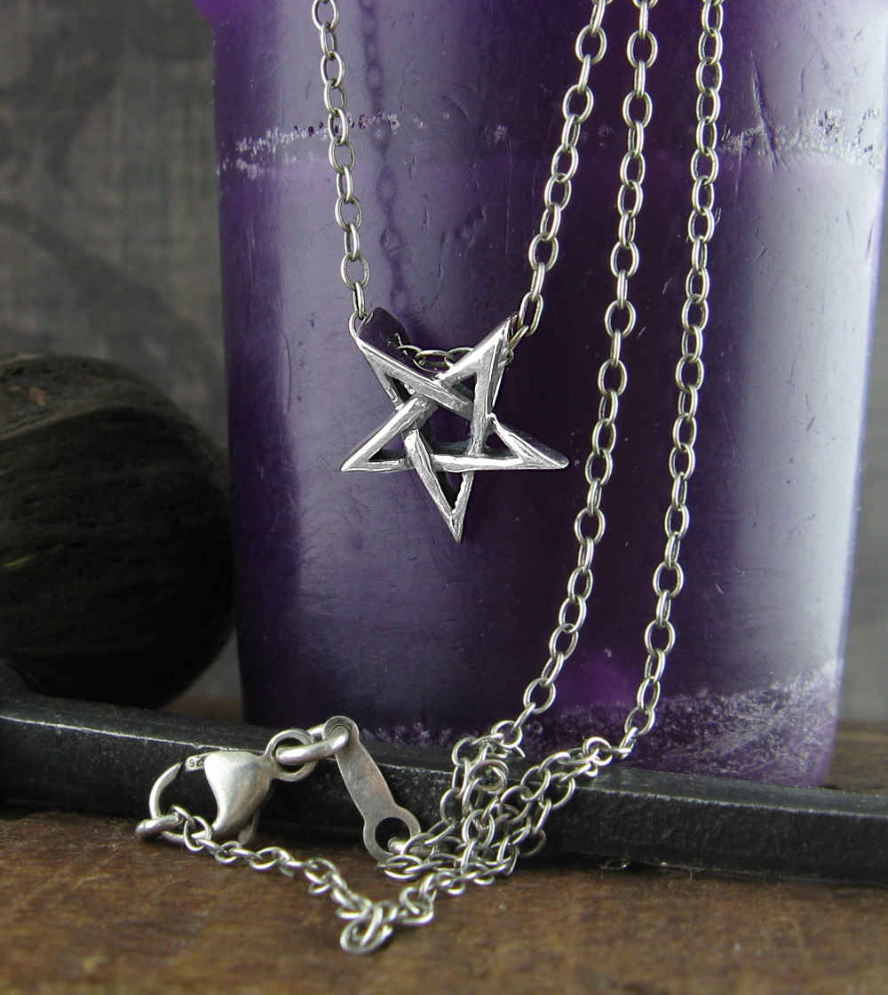 2nd Degree Wicca Pendant, Handmade - 925 Sterling Silver