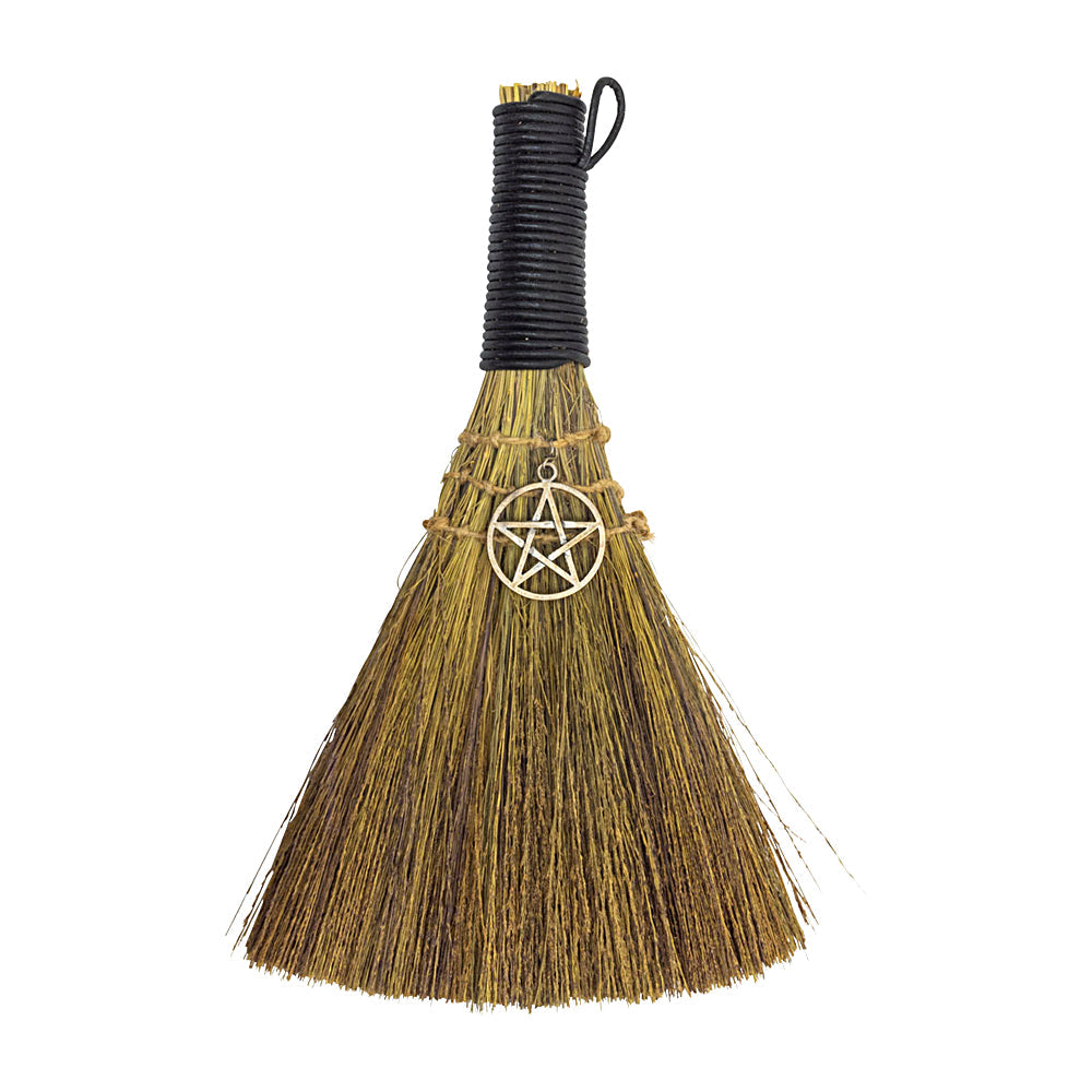 Mini Besom (Witch&#39;s Ritual Broom) Pentacle