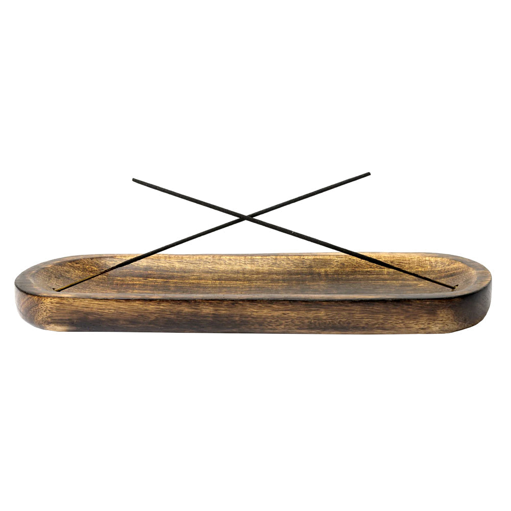 Wooden Boat Double Incense Stick Burner