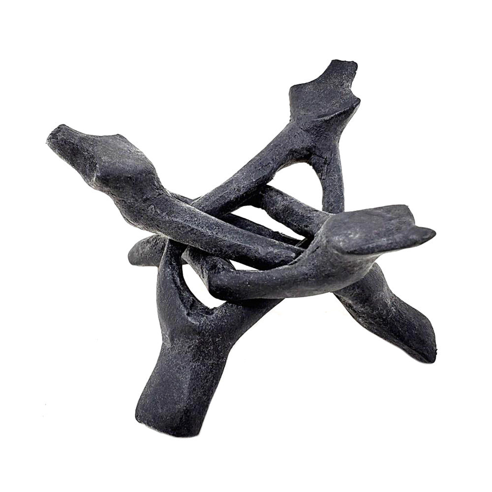 Black Wooden Cobra Tripod Stand 4&quot;