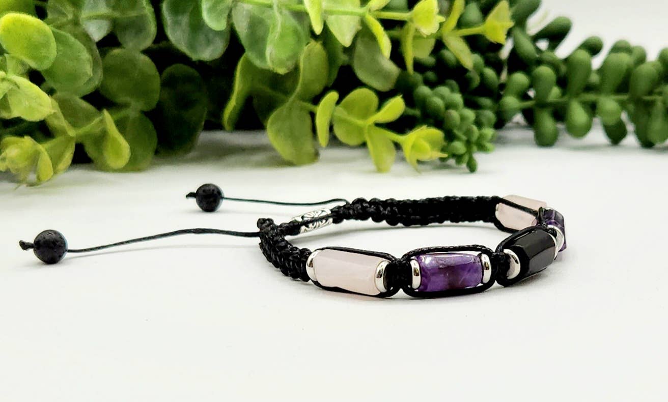 ANXIETY SUPPORT-Unisex/Men's Adjustable Bracelet 8"-9.5"L