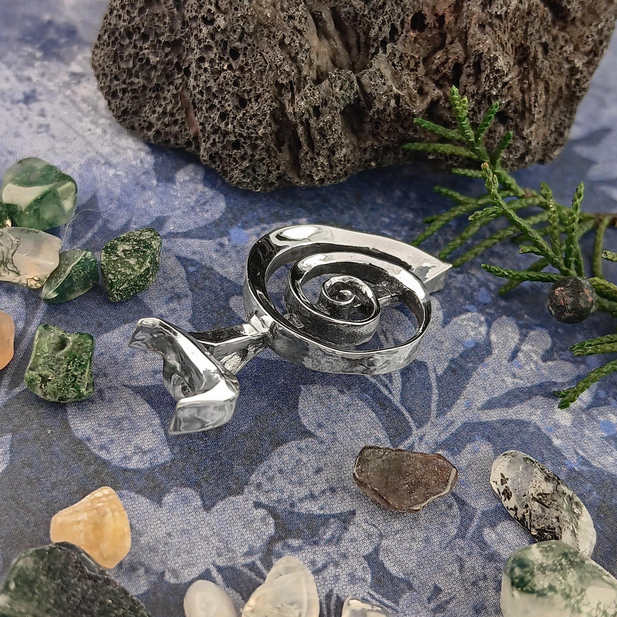 Reiki Cho Ku Rei Symbol Pendant, Handmade