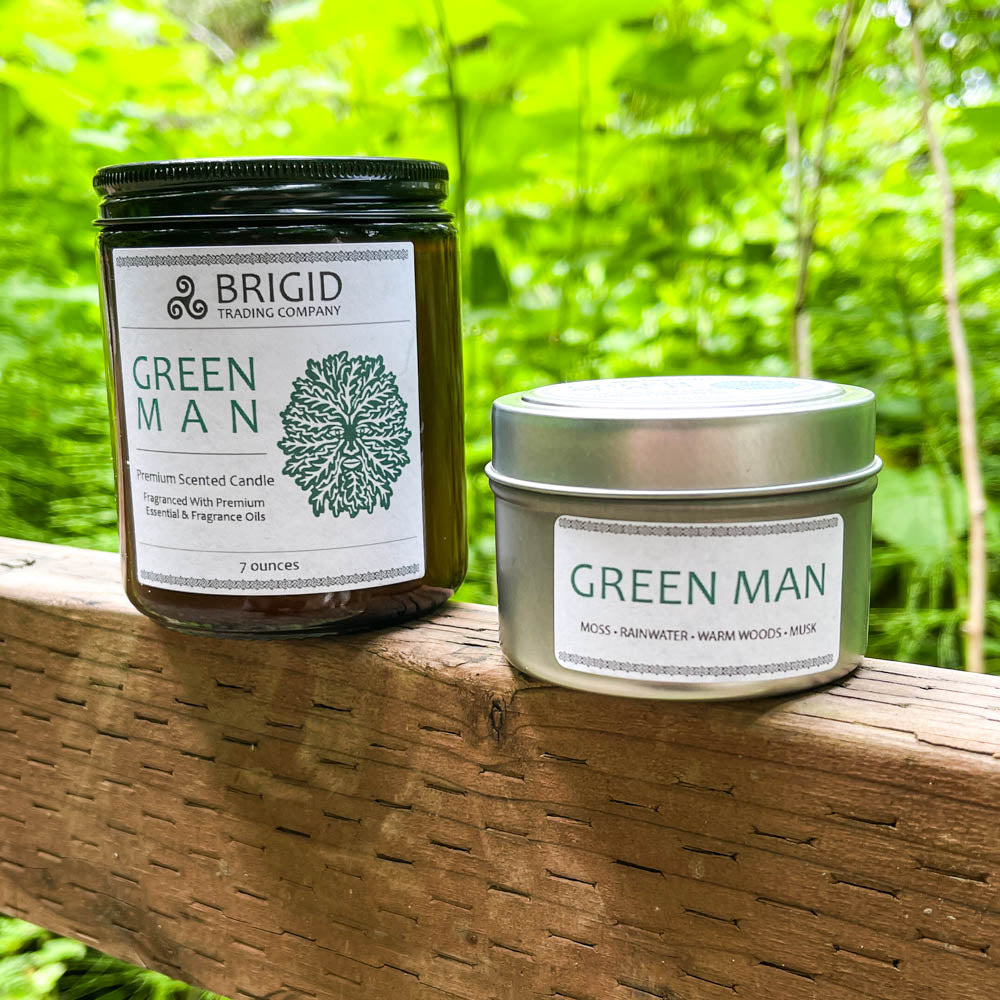 Green Man Soy Wax Candle - Moss, Rainwater, Old Growth Forests, and Musk