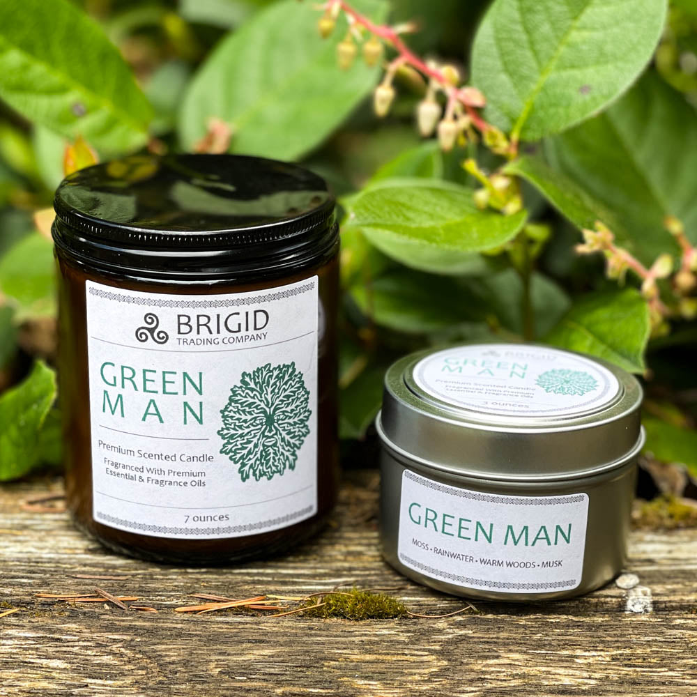 Green Man Soy Wax Candle - Moss, Rainwater, Old Growth Forests, and Musk