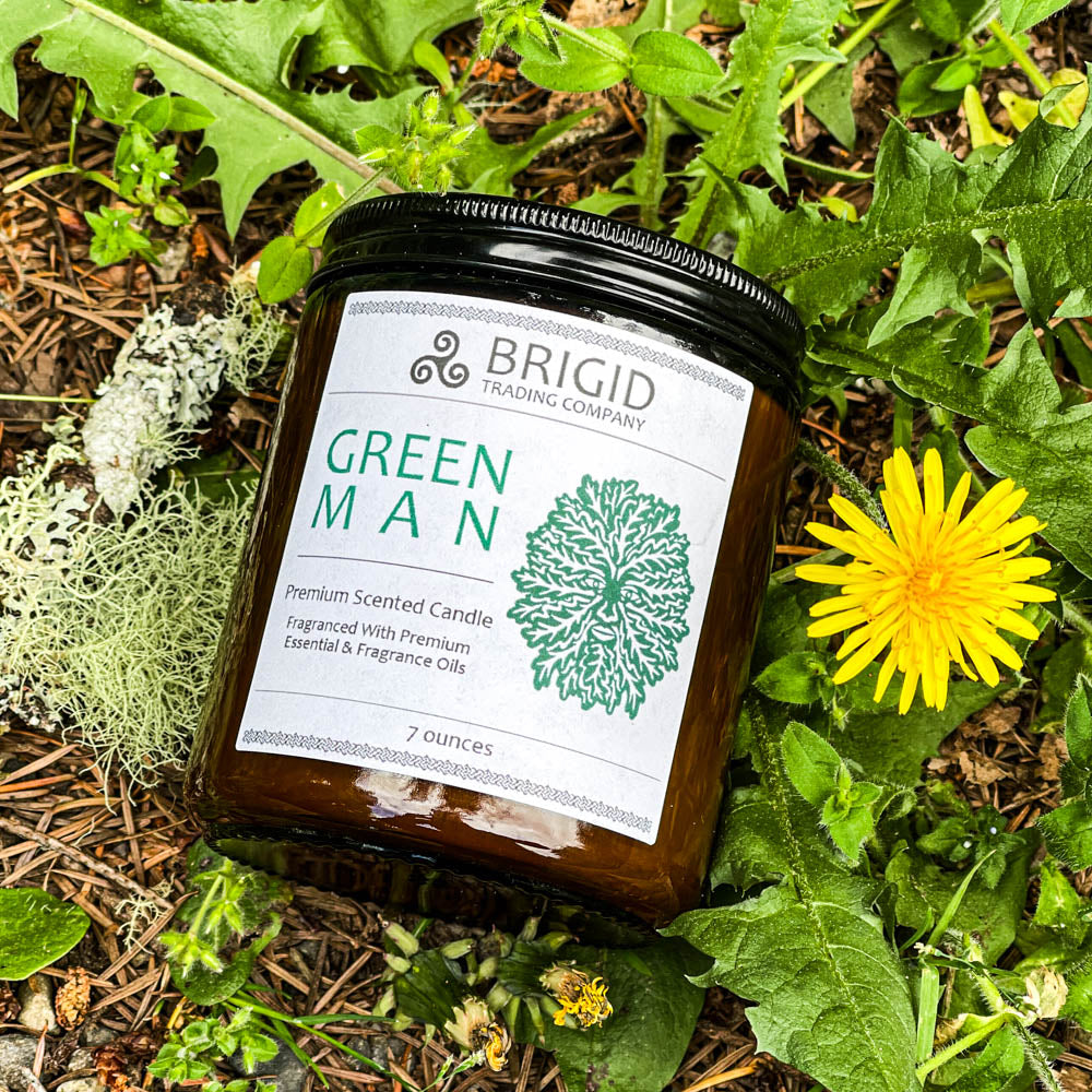 Green Man Soy Wax Candle - Moss, Rainwater, Old Growth Forests, and Musk