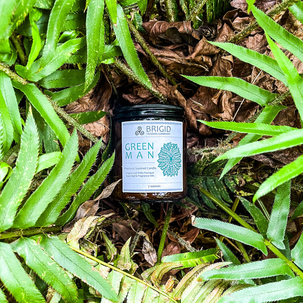 Green Man Soy Wax Candle - Moss, Rainwater, Old Growth Forests, and Musk