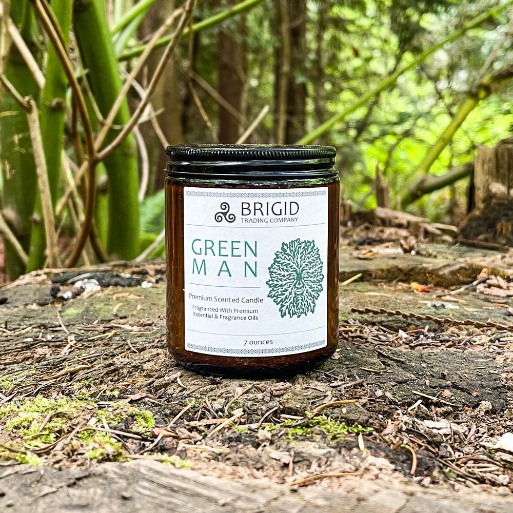 Green Man Soy Wax Candle - Moss, Rainwater, Old Growth Forests, and Musk