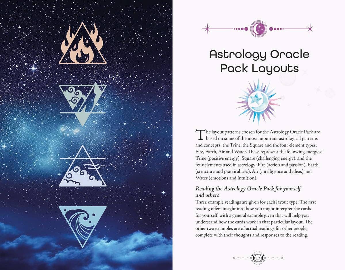 Astrology Oracle Book & Card Deck (Arcturus Oracle Kits)