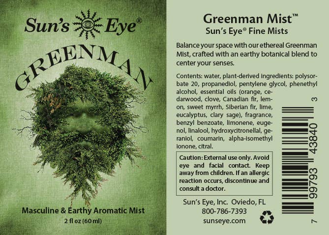 Greenman Mist: 2 fl oz