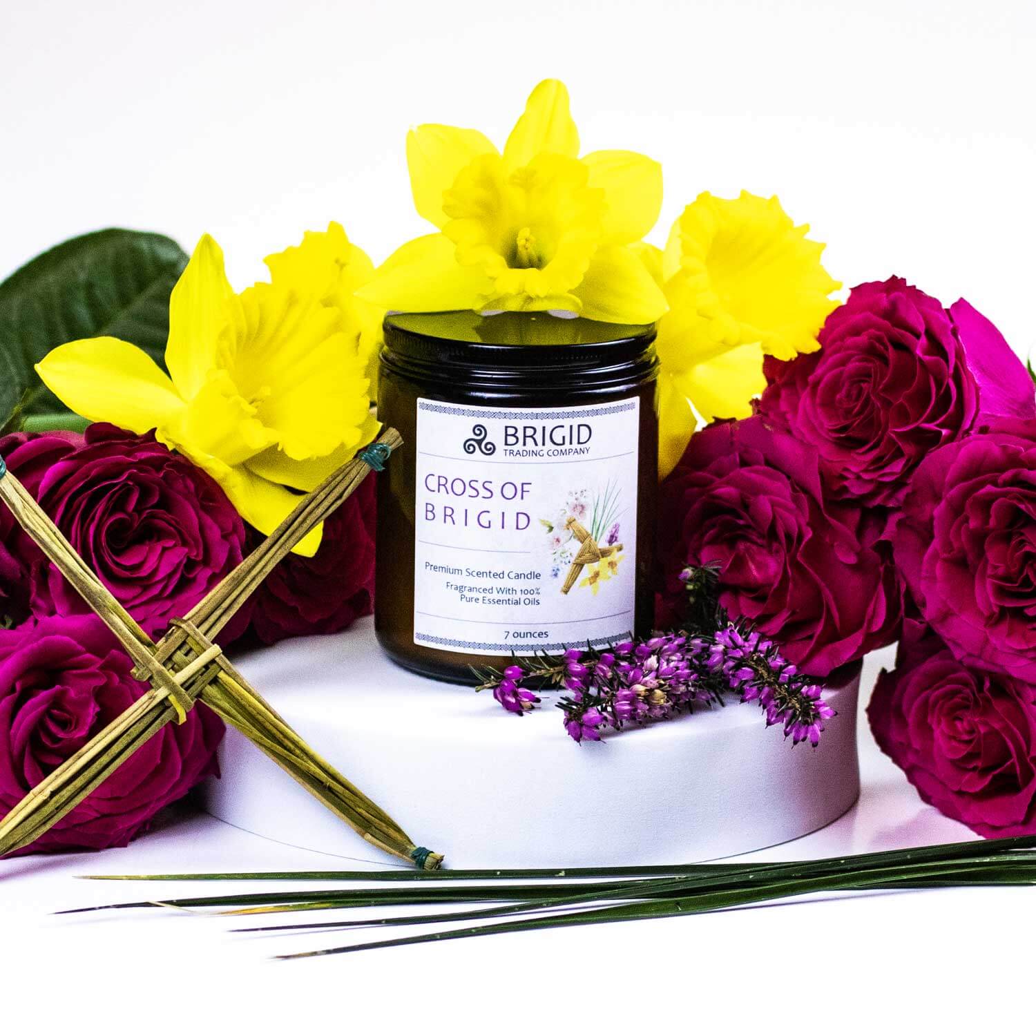Cross of Brigid / Imbolc Premium Soy Wax Candle