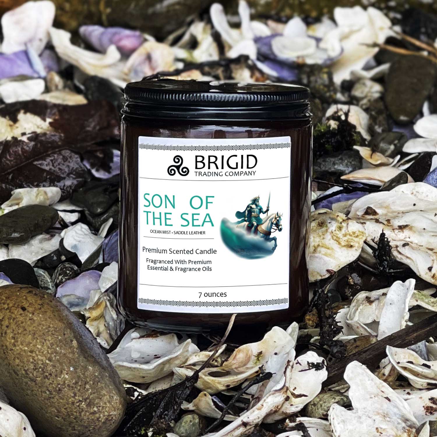 Son of the Sea Premium Soy Wax Candle (Manannan mac Lir)