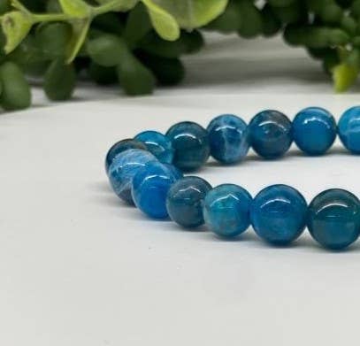 Blue Apatite Stretchable Bracelet 8mm