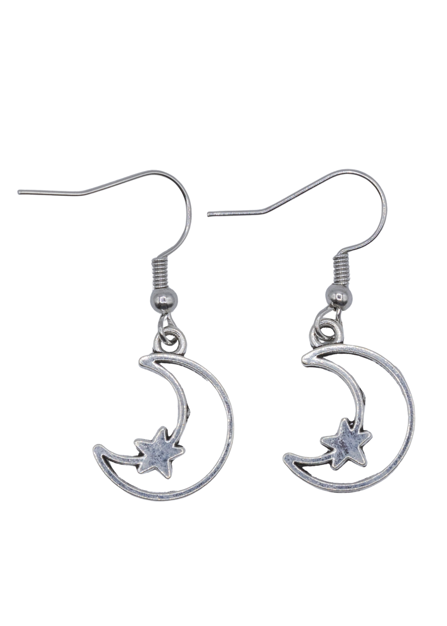 Crescent Moon &amp; Star Earrings