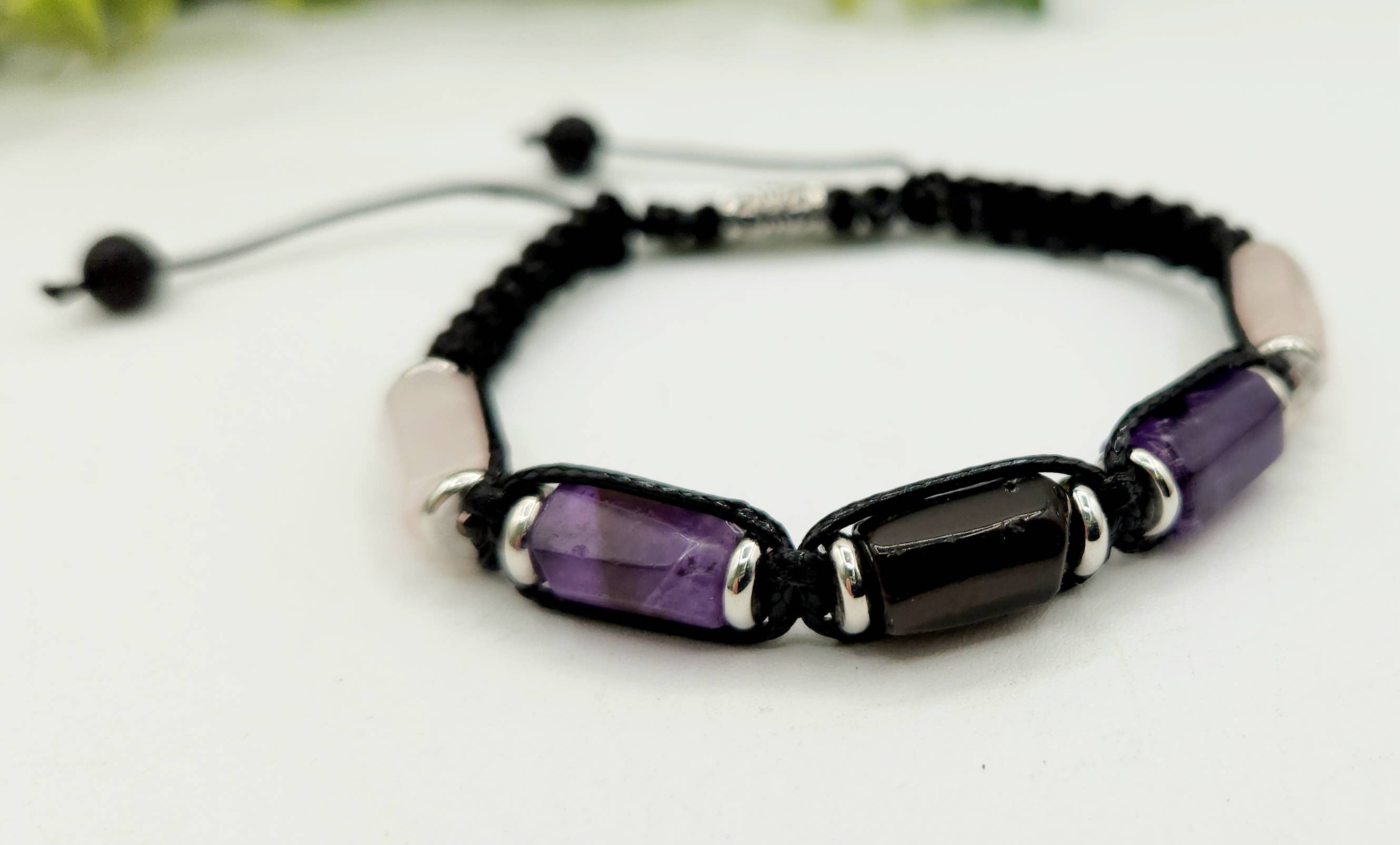 ANXIETY SUPPORT-Unisex/Men's Adjustable Bracelet 8"-9.5"L