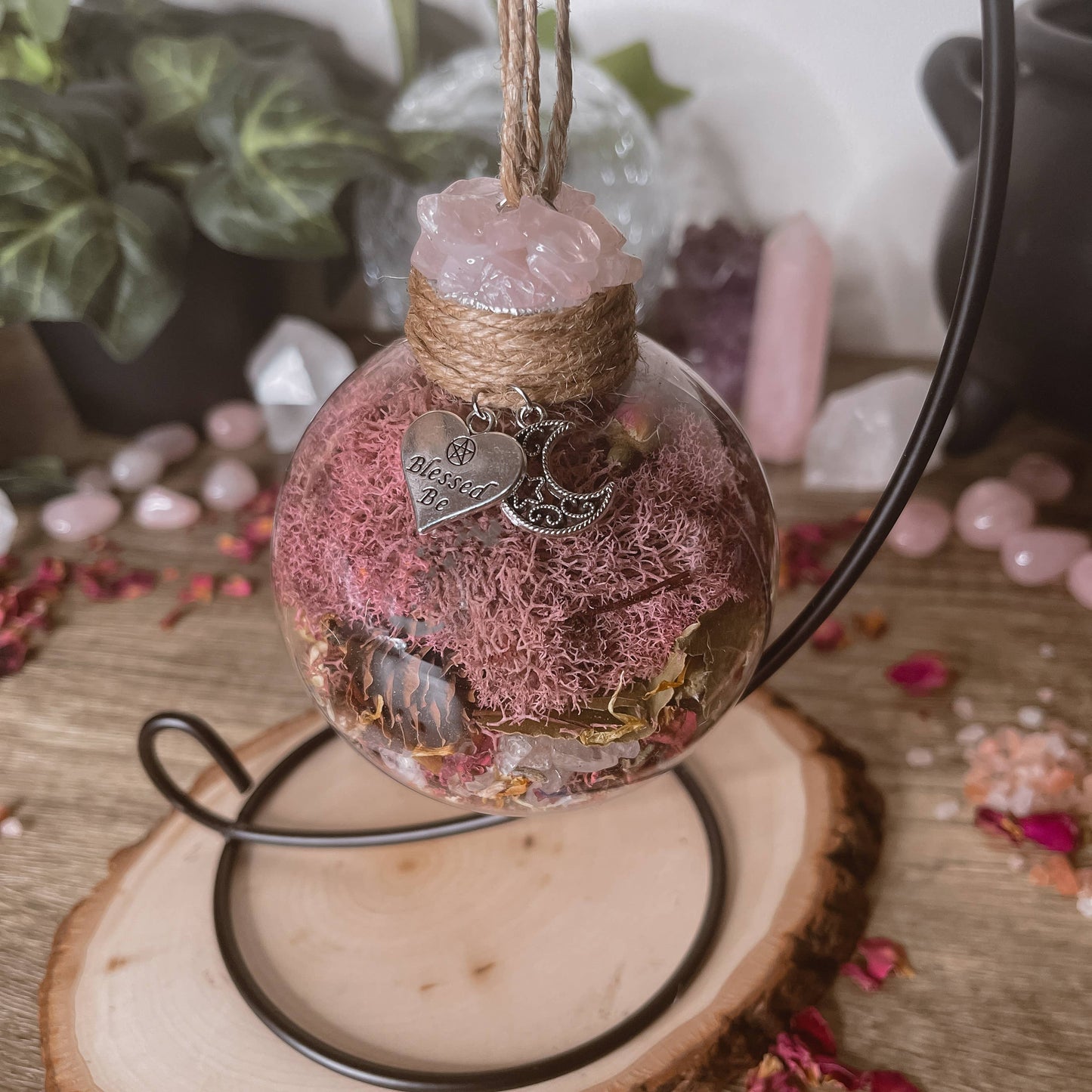 Love Spell Witch Ball, Witchy Decor, Witch Gift, Self Love: Ball Only