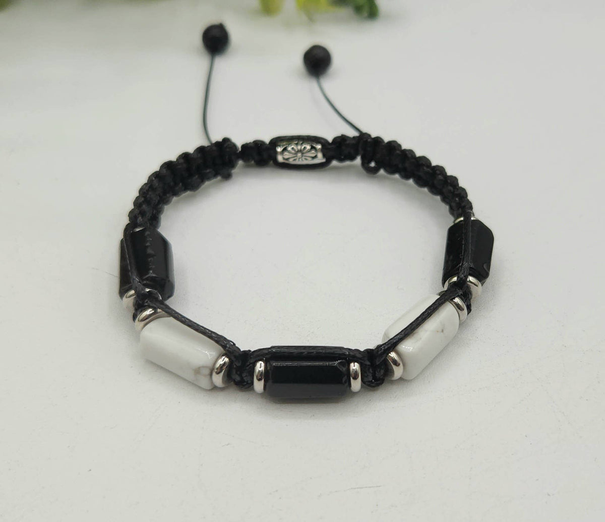 CALM/PROTECTION-Unisex/Men's Adjustable Bracelet 8"-9.5"L