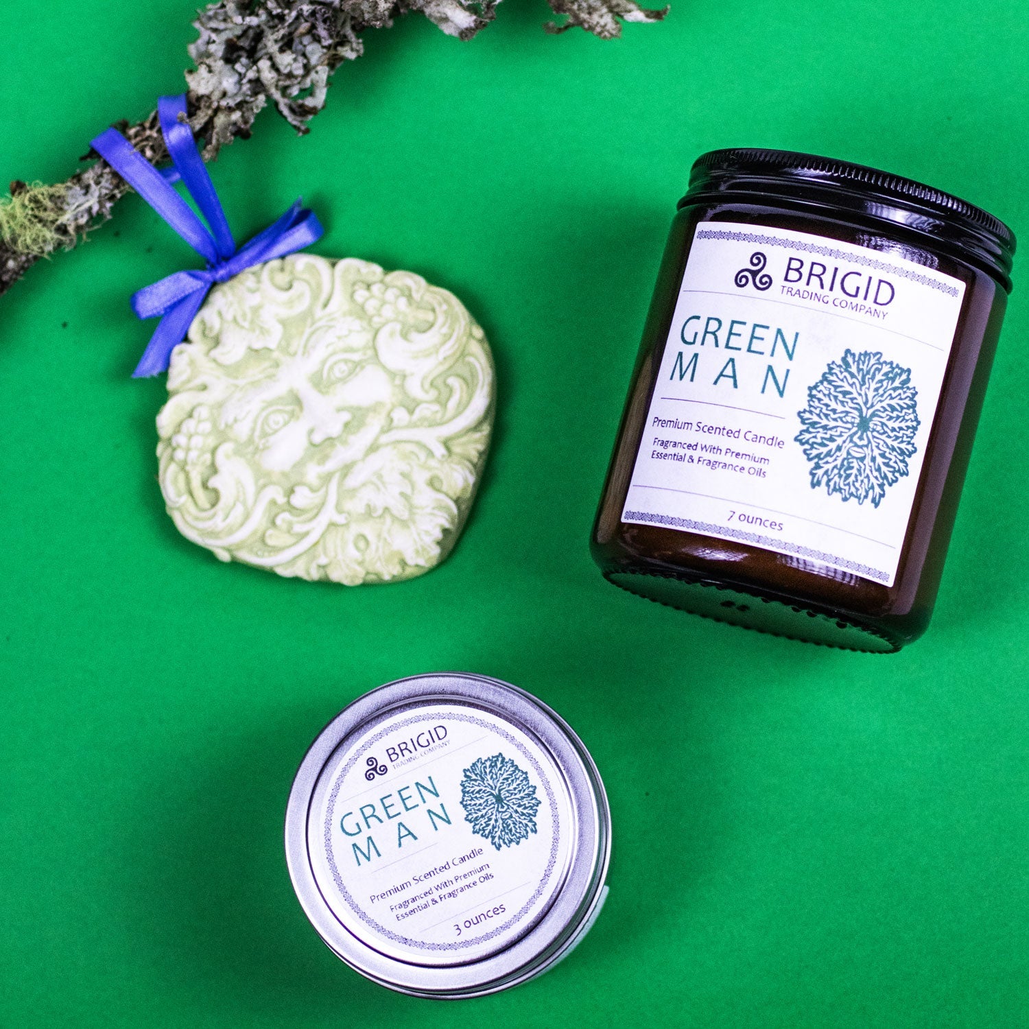 Green Man Soy Wax Candle - Moss, Rainwater, Old Growth Forests, and Musk