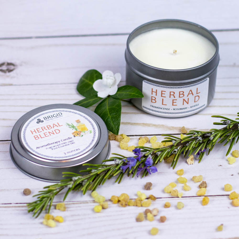 Herbal Blend Aromatherapy-Grade Cleansing Soy Wax Candle