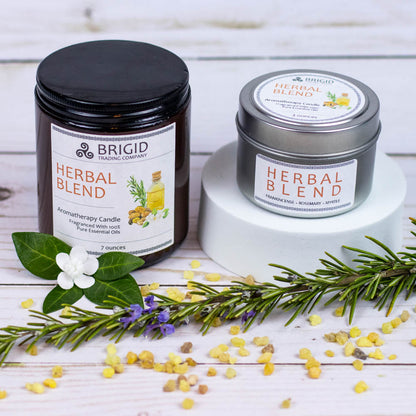 Herbal Blend Aromatherapy-Grade Cleansing Soy Wax Candle