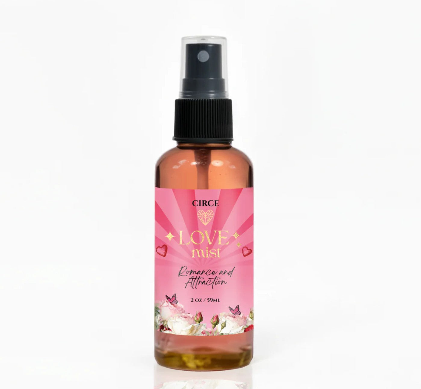 Love Attraction Mist – Rose &amp; Jasmine Heart Energy Spray 2 oz