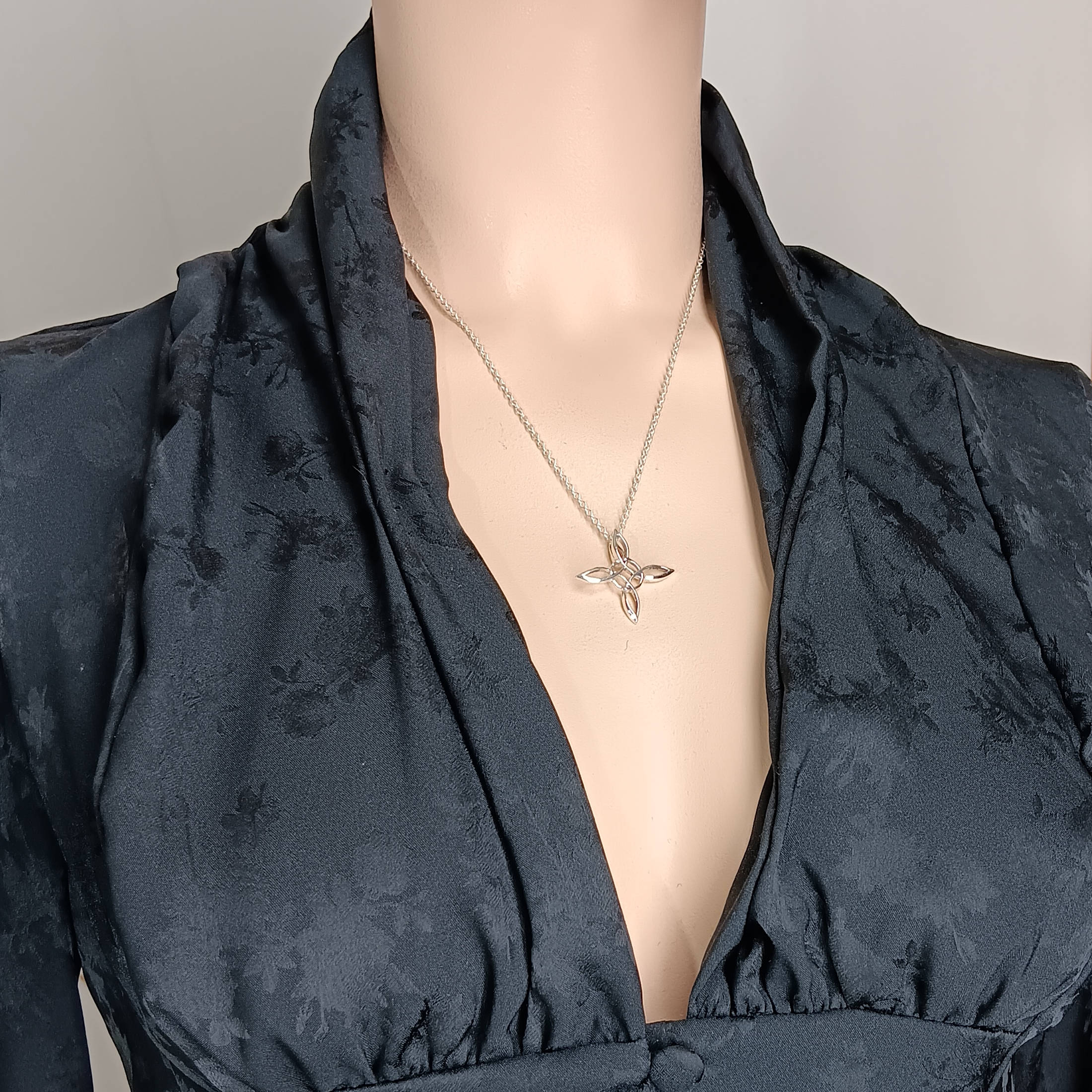 Sculptural Witch's Knot Pendant, Handmade