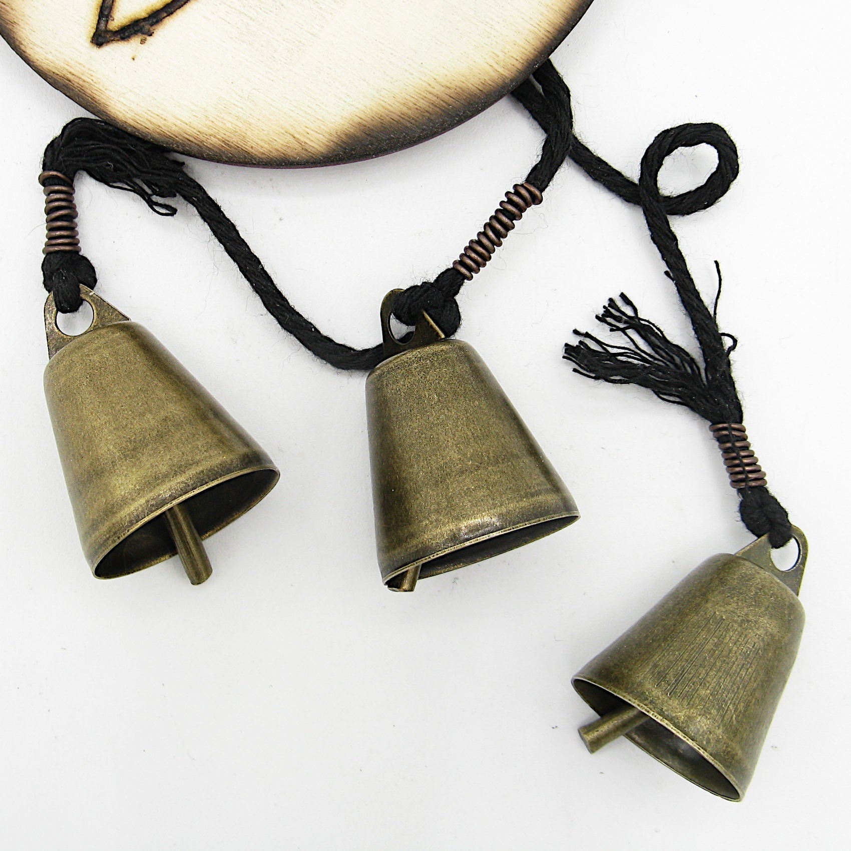 Witch's Bell: Witch's Knot and 3 Bells - Handcrafted
