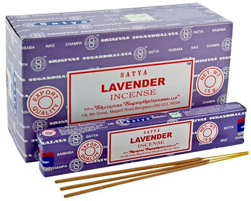 English Lavender Satya Incense Sticks 15g